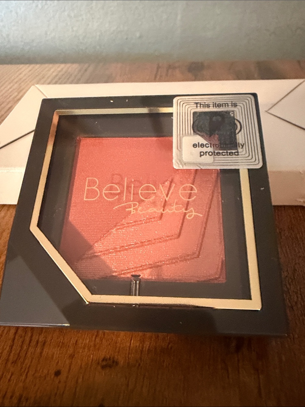 Believe Beauty Matte/Shimmer Duo Powder Blush-Warm Peach Pink-Amore Shade-.14 oz - Picture 1 of 4